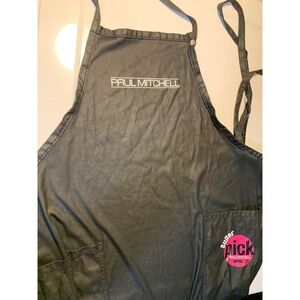 Black Paul Mitchell Supercuts Stylist Hair Salon Apron Tie Back Pockets